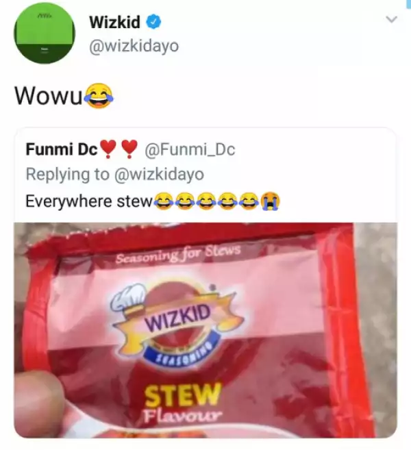 "Wizkid Stew Flavour" Now On Sale, Wizkid Reacts